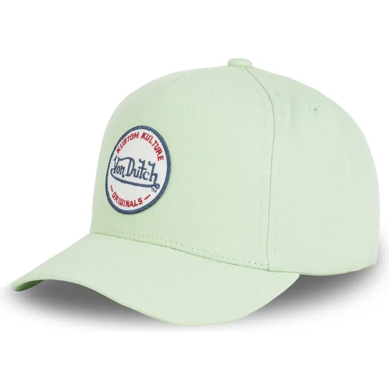 cepur-izliekta-zals-snapback-kustom-kulture-col-mint-no-von-dutch