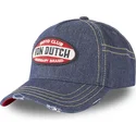 cepur-izliekta-zils-regulejams-vaquero-moto-club-moto-no-von-dutch