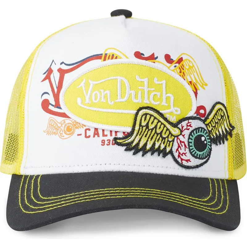 cap-izliekta-yellow-snapback-no-von-dutch