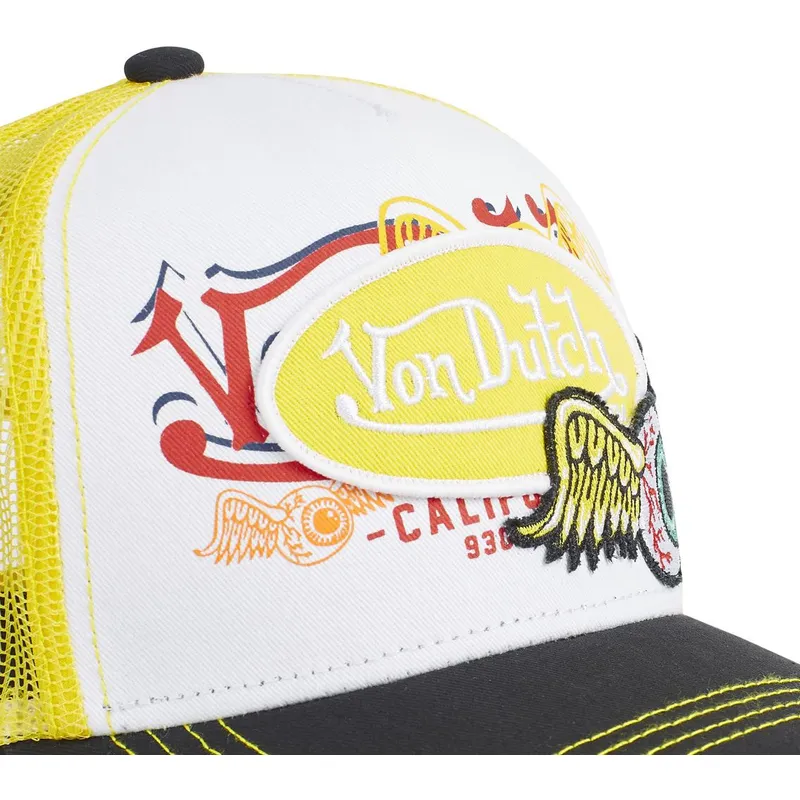 cap-izliekta-yellow-snapback-no-von-dutch