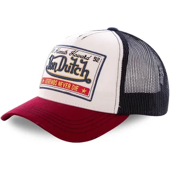 Gorra trucker blanca, azul marino y roja Legends Never Die CAS WB07 de Von Dutch