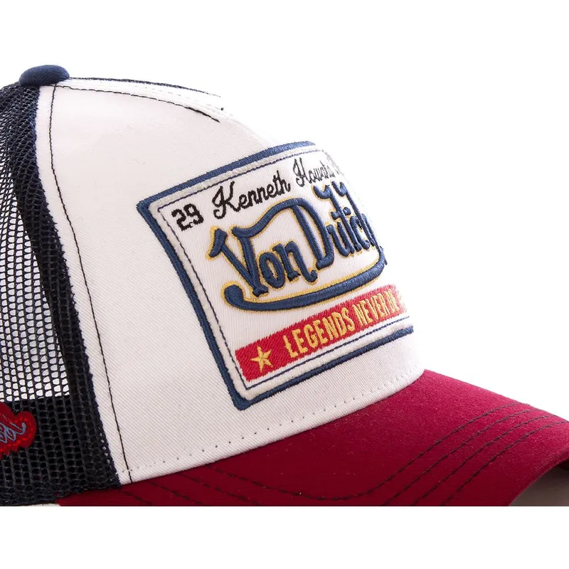 cepur-izliekta-truckeris-balts-snapback-legends-never-die-cas-wb07-no-von-dutch