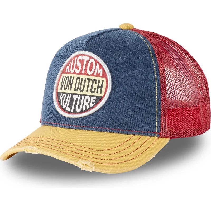 cepur-izliekta-truckeris-tumsi-zils-snapback-kustom-kulture-kus-no-von-dutch