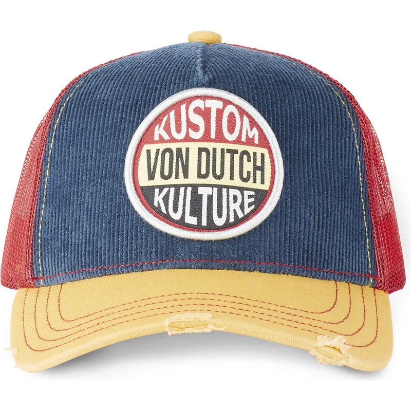 cepur-izliekta-truckeris-tumsi-zils-snapback-kustom-kulture-kus-no-von-dutch