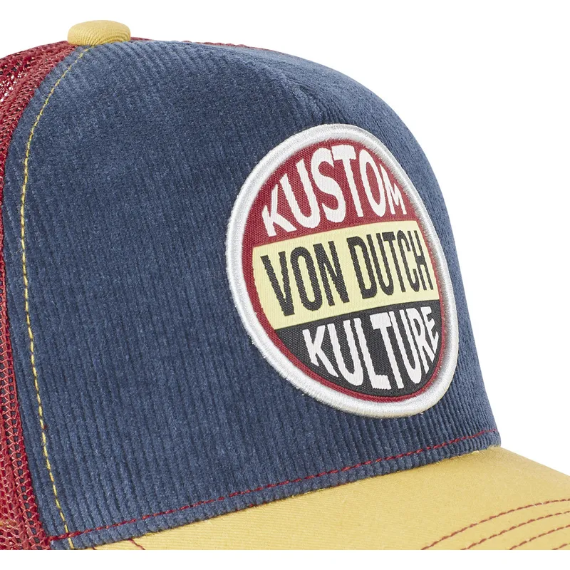 cepur-izliekta-truckeris-tumsi-zils-snapback-kustom-kulture-kus-no-von-dutch