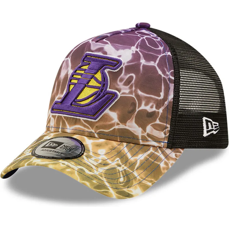cepur-izliekta-truckeris-daudzkrasains-snapback-a-frame-summer-city-no-los-angeles-lakers-nba-no-new-era