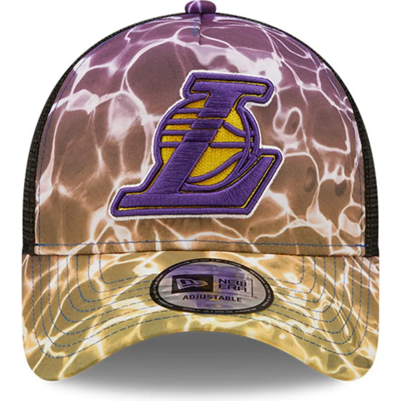 cepur-izliekta-truckeris-daudzkrasains-snapback-a-frame-summer-city-no-los-angeles-lakers-nba-no-new-era