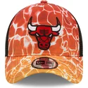 cepur-izliekta-truckeris-oranzs-snapback-a-frame-summer-city-no-chicago-bulls-nba-no-new-era