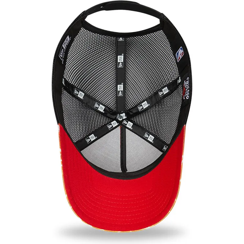 cepur-izliekta-truckeris-oranzs-snapback-a-frame-summer-city-no-chicago-bulls-nba-no-new-era