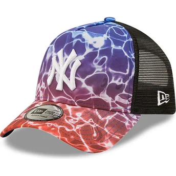 New Era A Frame Summer City New York Yankees MLB Multicolor Trucker Hat