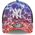 cepur-izliekta-truckeris-daudzkrasains-snapback-a-frame-summer-city-no-new-york-yankees-mlb-no-new-era