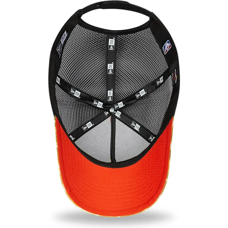 cepur-izliekta-truckeris-daudzkrasains-snapback-a-frame-summer-city-no-miami-heat-nba-no-new-era