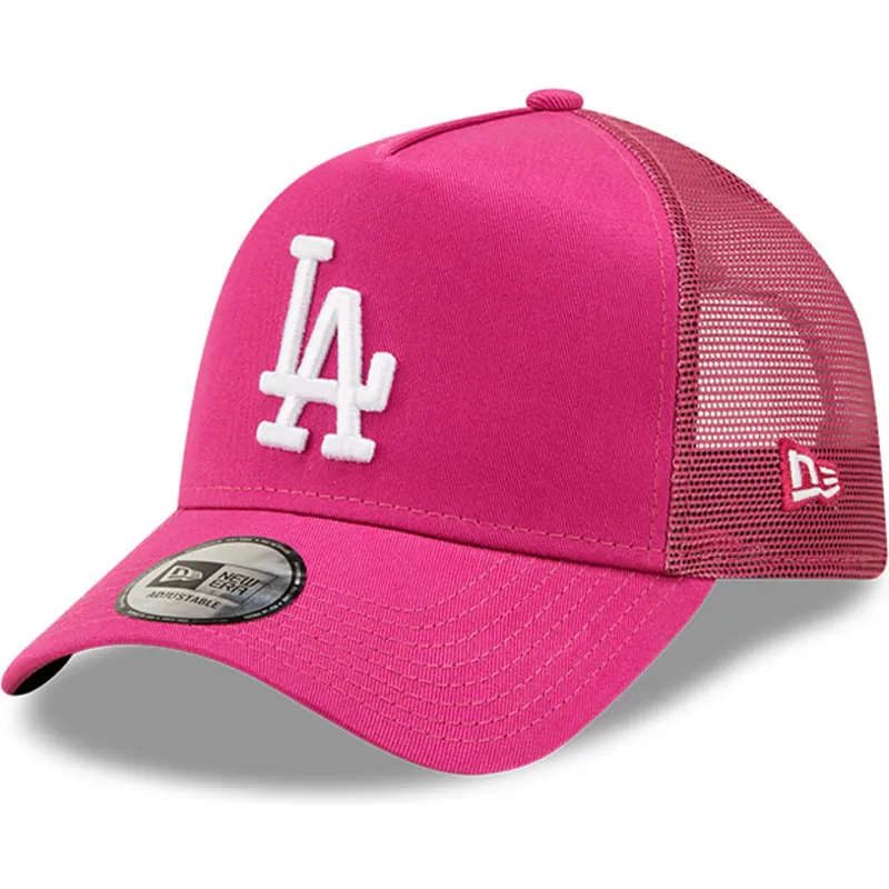 cepur-izliekta-truckeris-roza-snapback-a-frame-tonal-mesh-no-los-angeles-dodgers-mlb-no-new-era