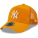 cepur-izliekta-truckeris-oranzs-snapback-a-frame-tonal-mesh-no-new-york-yankees-mlb-no-new-era