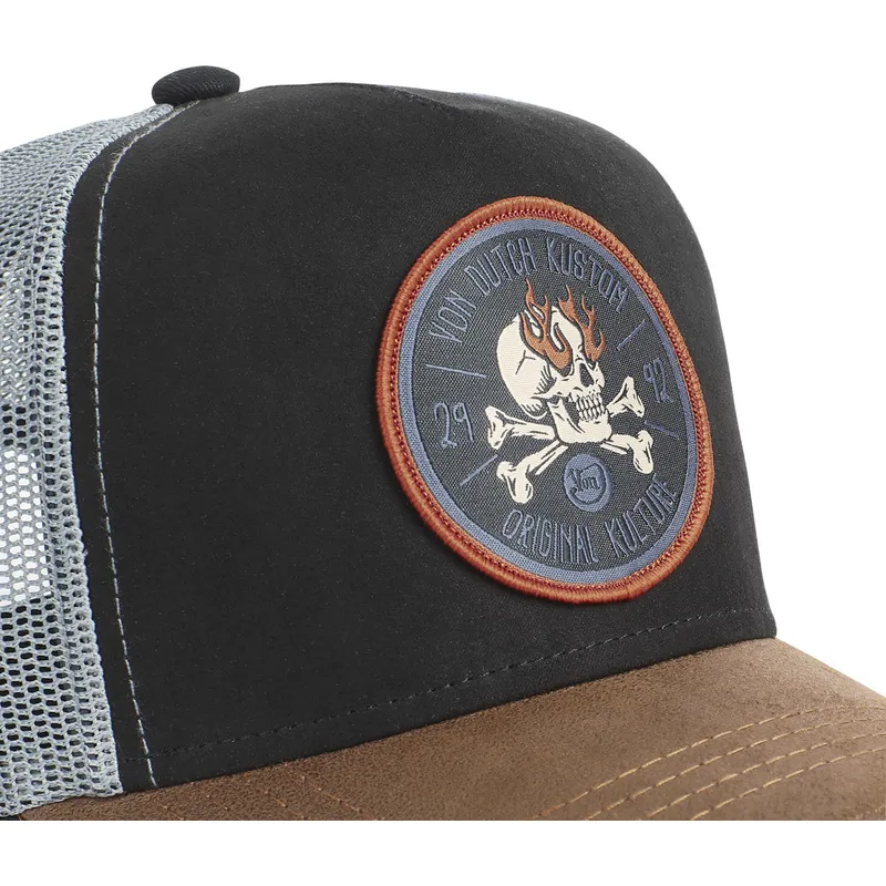 cepur-izliekta-truckeris-melns-snapback-kustom-kulture-skull-sku-no-von-dutch cepur-izliekta-truckeris-melns-snapback-kustom-kulture-skull-sku-no-von-dutch