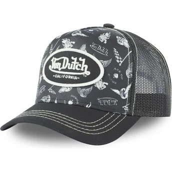 Cepur izliekta truckeris melns snapback TAT05 no Von Dutch