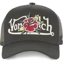 cepur-izliekta-truckeris-melns-snapback-flor-nr-no-von-dutch