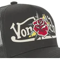 cepur-izliekta-truckeris-melns-snapback-flor-nr-no-von-dutch