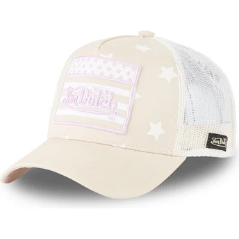 Różowa czapka trucker STAR LP od Von Dutch