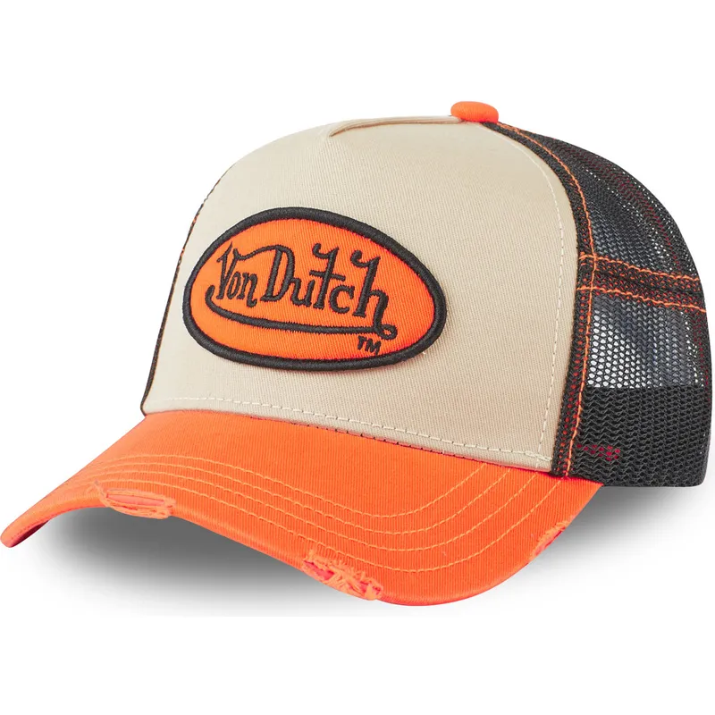 cepur-izliekta-truckeris-oranzs-snapback-ora-no-von-dutch