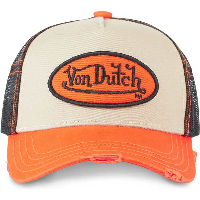 cap-izliekta-orange-snapback-no-von-dutch