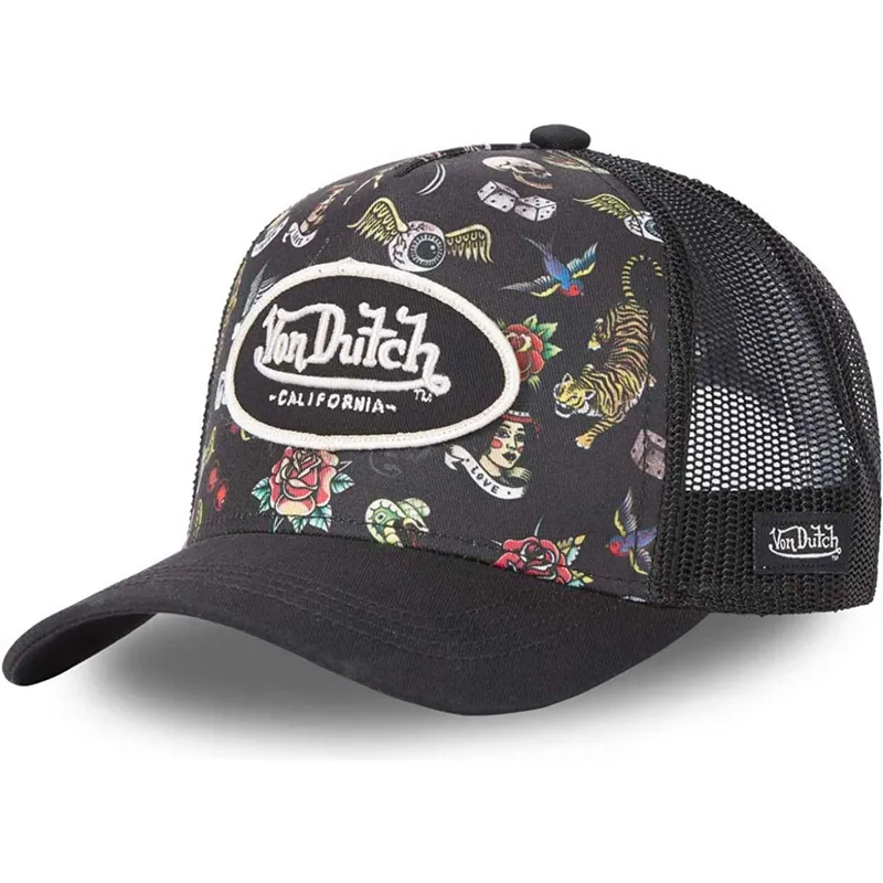 cepur-izliekta-soferis-melns-snapback-tattoo-tat-nr-no-von-dutch