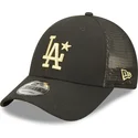 schwarze-trucker-kappe-mit-goldenem-logo-9forty-all-star-game-los-angeles-dodgers-mlb-von-new-era
