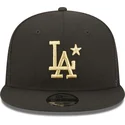 schwarze-flache-trucker-kappe-mit-goldenem-logo-9fifty-all-star-game-der-los-angeles-dodgers-mlb-von-new-era