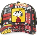 cepur-izliekta-truckeris-melns-snapback-joe-cool-pea-sam1-snoopy-zemesrieksti-no-capslab