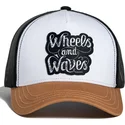 cepur-izliekta-truckeris-balts-snapback-high-rider-ww16-no-wheels-and-waves