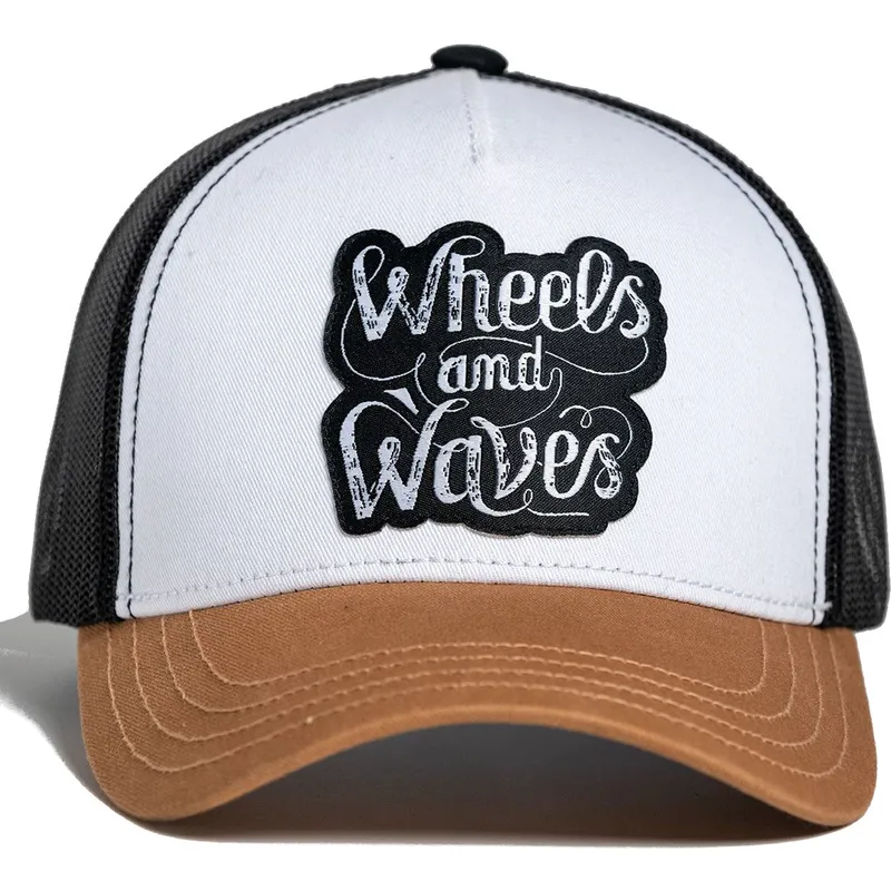 cepur-izliekta-truckeris-balts-snapback-high-rider-ww16-no-wheels-and-waves