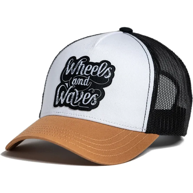 cepur-izliekta-truckeris-balts-snapback-high-rider-ww16-no-wheels-and-waves