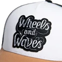 cepur-izliekta-truckeris-balts-snapback-high-rider-ww16-no-wheels-and-waves