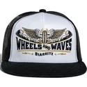 cepur-plakana-truckeris-melns-snapback-spitfire-black-ww18-no-wheels-and-waves