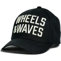 cap-izliekta-black-snapback-no-wheels-and-waves