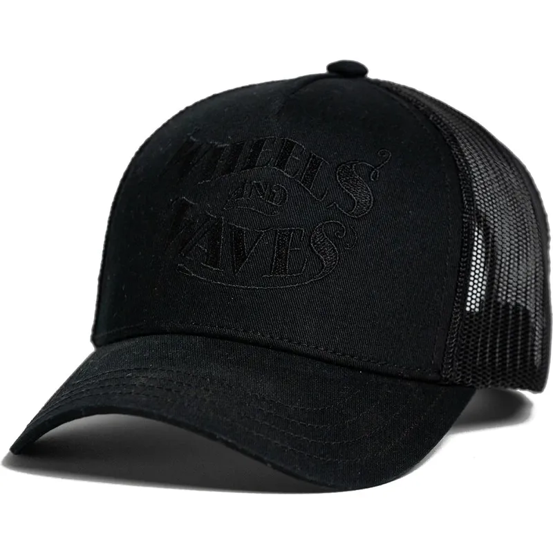 cap-izliekta-black-snapback-no-wheels-and-waves