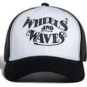 cepur-izliekta-truckeris-melns-snapback-nuts-bw-ww26-no-wheels-and-waves