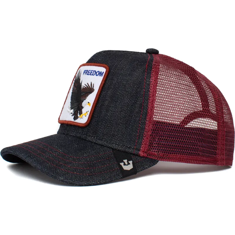 cepur-izliekta-truckeris-tumsi-zils-snapback-the-freedom-eagle-the-farm-no-goorin-bros