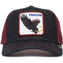 cepur-izliekta-truckeris-tumsi-zils-snapback-the-freedom-eagle-the-farm-no-goorin-bros