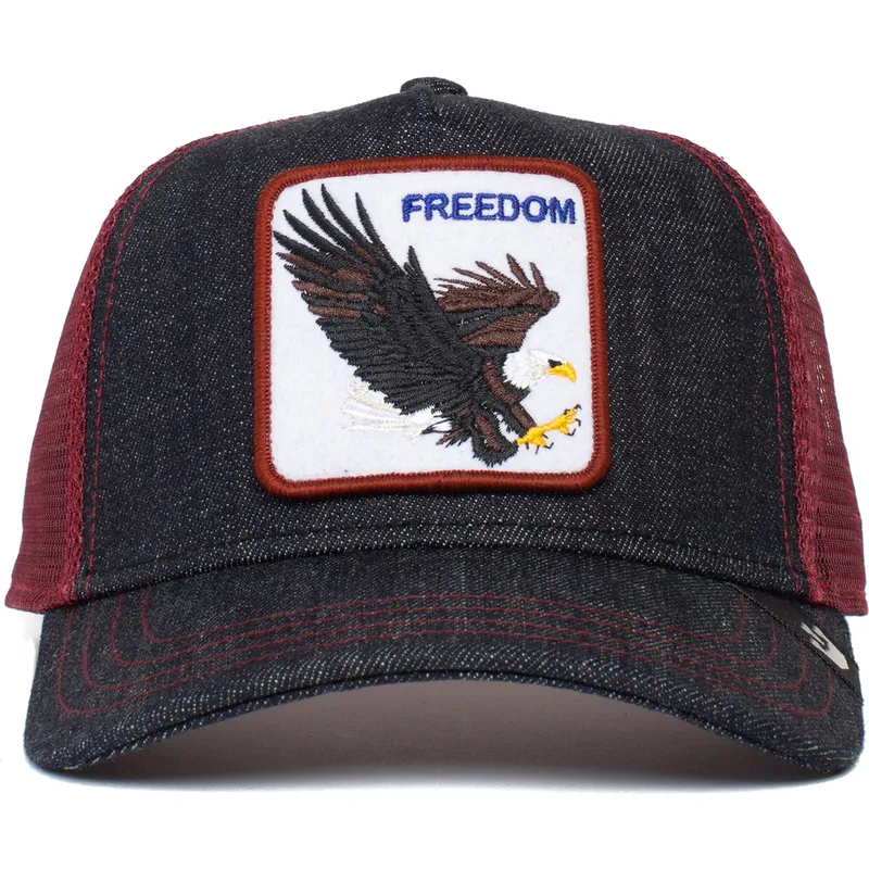 cepur-izliekta-truckeris-tumsi-zils-snapback-the-freedom-eagle-the-farm-no-goorin-bros