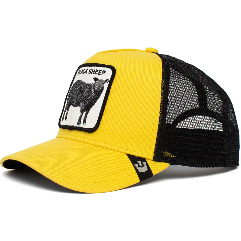 cepur-izliekta-truckeris-dzeltens-snapback-the-black-sheep-the-farm-no-goorin-bros