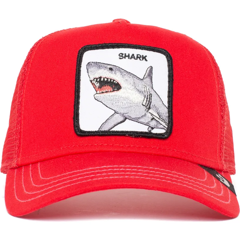 cepur-izliekta-truckeris-sarkans-snapback-shark-dunnah-the-farm-no-goorin-bros