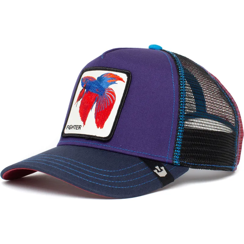cepur-izliekta-truckeris-zils-snapback-no-siam-fighter-yes-siam-the-farm-no-goorin-bros