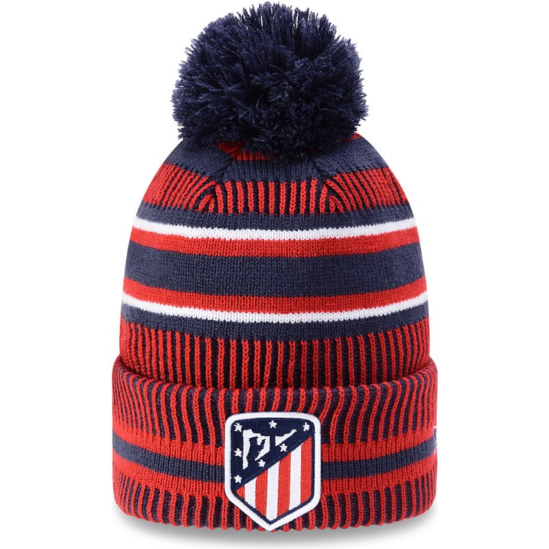 new-era-sport-atletico-de-madrid-lfp-red-and-blue-with-pompom-beanie