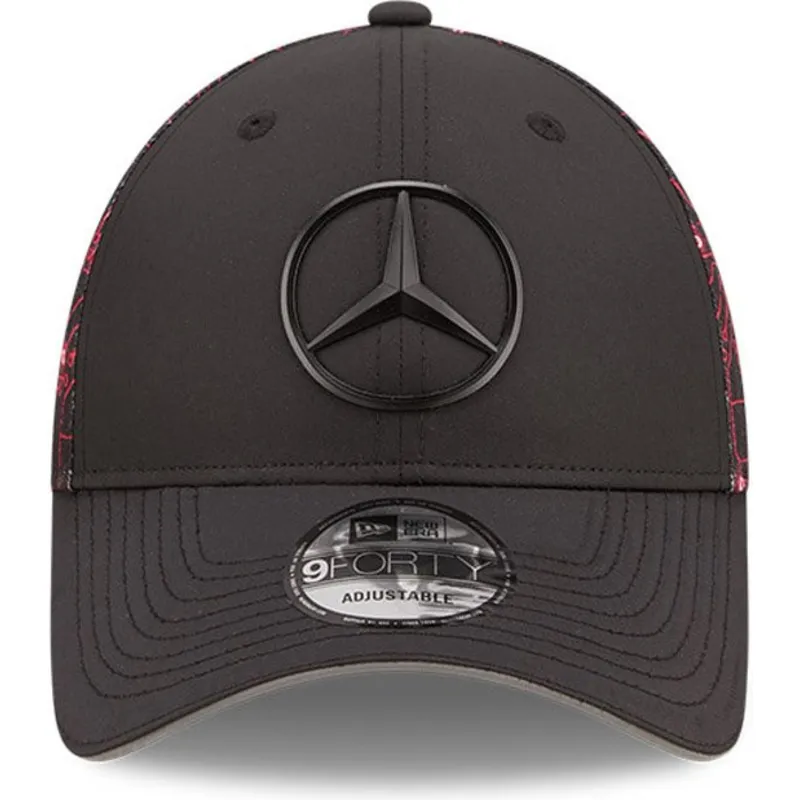 cepur-izliekta-melns-regulejams-9forty-esports-grand-prix-no-mercedes-formula-1-no-new-era