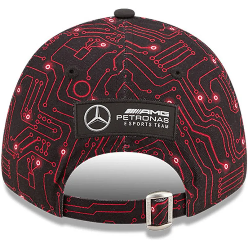 cepur-izliekta-melns-regulejams-9forty-esports-grand-prix-no-mercedes-formula-1-no-new-era