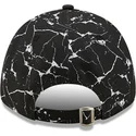 new-era-new-york-yankees-mlb-9forty-verstellbare-schwarze-marble-cap-mit-gebogenem-schirm