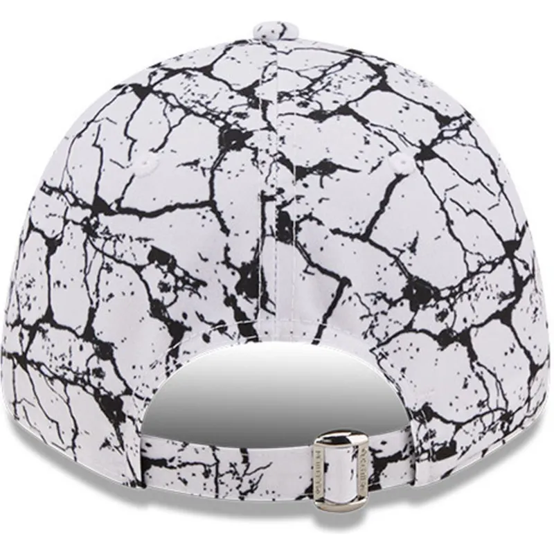 cepur-izliekta-balts-regulejams-9forty-marble-no-los-angeles-lakers-nba-no-new-era
