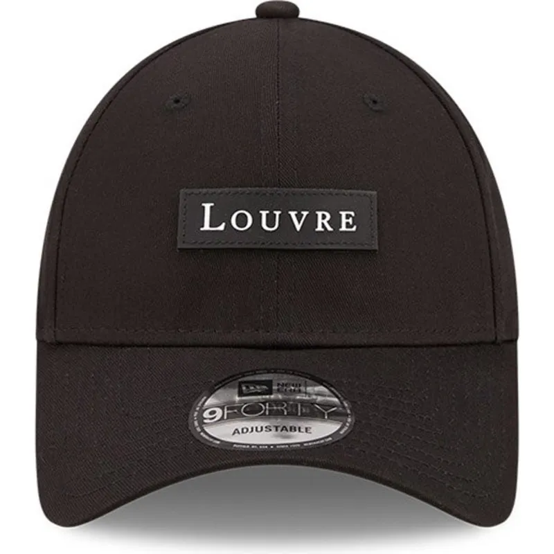 cepur-izliekta-melns-regulejams-9forty-le-louvre-no-new-era