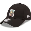 cepur-izliekta-melns-regulejams-9forty-patch-mona-le-louvre-no-new-era